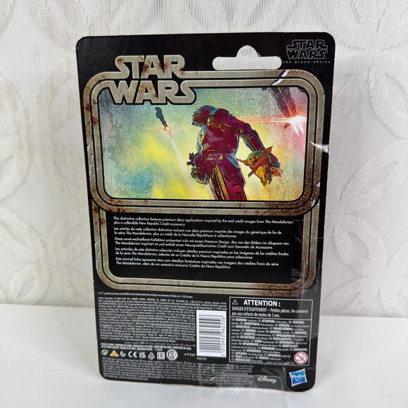 Star Wars Mandalorian Black Series Credit Collection Retro Cardback Dark Trooper - Picture 3 of 6